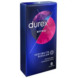 Durex Sync Con Rilievi E Lubrificante 6 Pz