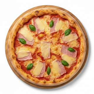 Фамилна пица шунка и топено сирене