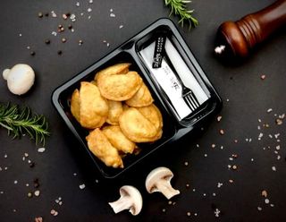 Смажені вареники XL з картоплею та грибами 270 г.