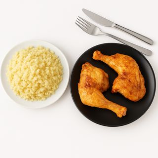 Poulet Grillé & Attiéké