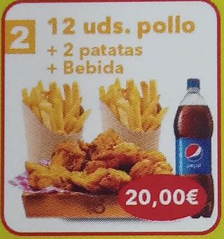 12 Unidades de pollo