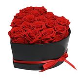 გულის ფორმის კომპოზიცია წითელი ვარდებით (Large)