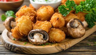 ხრაშუნა შემწვარი სოკოები