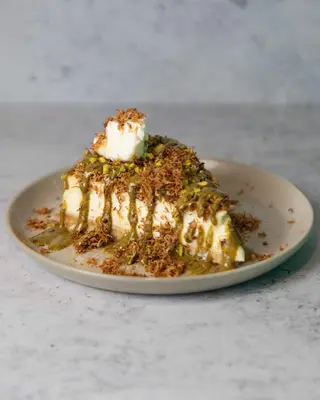 Cheesecake kounefa pistache