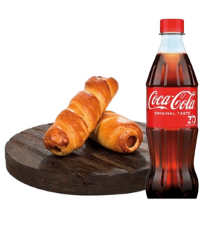 Crenvușcă în aluat + Coca cola