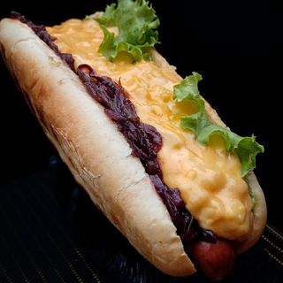 Хот-дог Сирний з кукурудзою