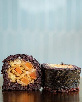 S107 Futo black tempura veg 4 pezzi