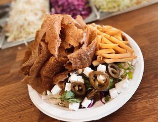 Kebab na talerzu