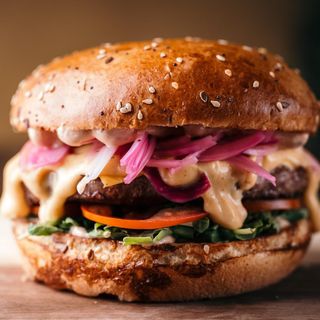 Purple burger