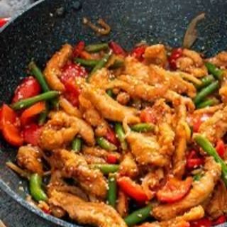 Stir fried chicken 
