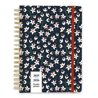 Agenda Kokonote Escolar 2025/2026 Semana Vista Bambina Noir Blossom - 8435747816133