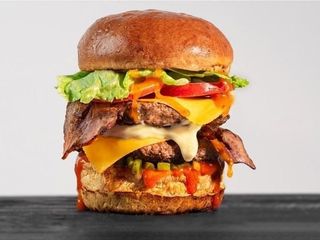 Бургер МЕНЮ Дабл Трабл  (ФРI+ПЕПСI)