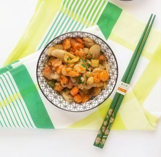 Gnocchi di riso con gamberi