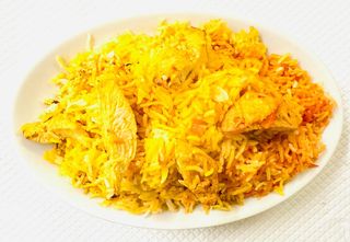 64. Chicken tikka biryani