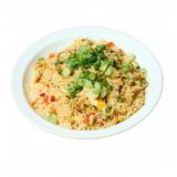Arroz frito con verduras