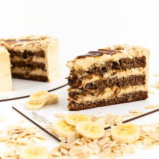 Porción De Plátano Y Dulce De Leche