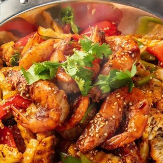 Onape con verdure e carni miste