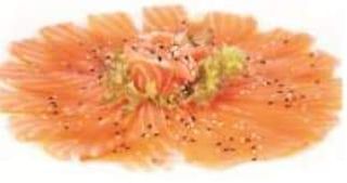 25 Carpaccio salmone 7 pezzi