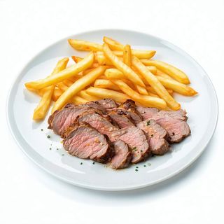 Tiras De Ternera Con Patatas