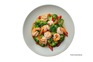 51. gambas con verduras