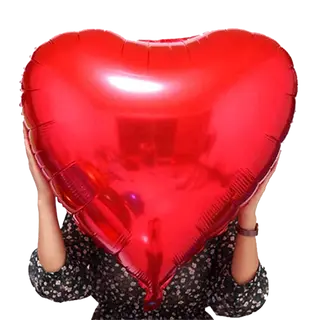 Globo Metalizado Con Forma De Corazón Xl