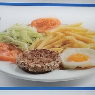 Hambúrguer no Prato