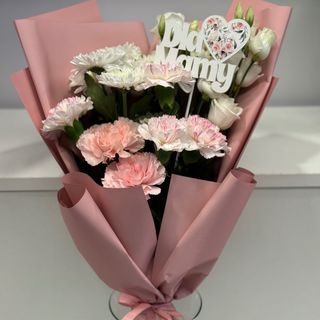 Bukiet delikatny - ozdobne opakowanie i odżywka gratis