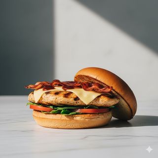Chicken grill cheese  burger