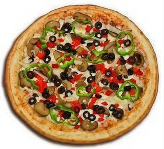 Pizza Vegetariana (30 x 30 cm.)