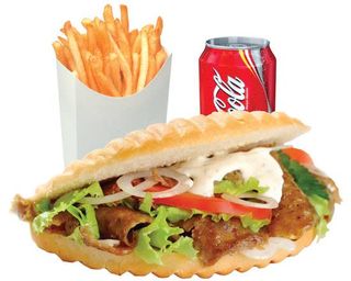 Menu Kebab Só Carne