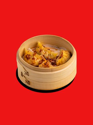 Gyoza al vapore, chili oil