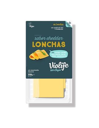 Lonchas Veganas Sabor Cheddar Violife 200Gr
