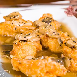 Enrollado de Pollo con Champiñones