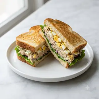 Sándwich De Atún, Huevo Y Mayo
