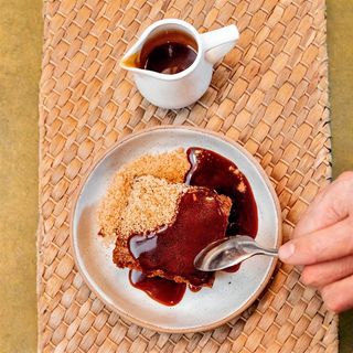 Tarta de zanahoria con toffee salado
