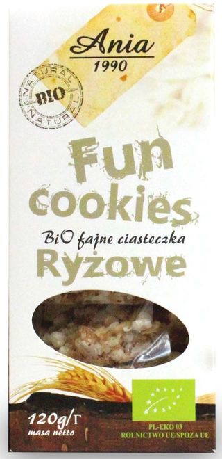 FUN COOKIES RYŻOWE BIO 120 g - BIO ANIA
