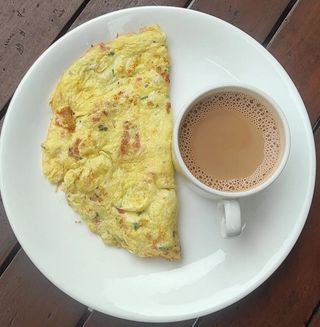 Omelette Fromage + Café