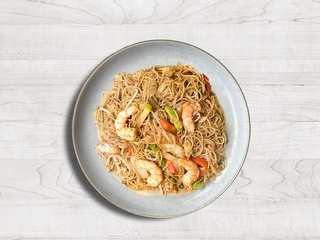 Fideos Chinos Con Gambas
