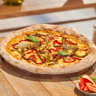 PIZZA CALABAZA E VERDURE