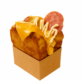 Brioche de bacon cheddar