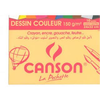Pochette Papier Canson  Couleurs