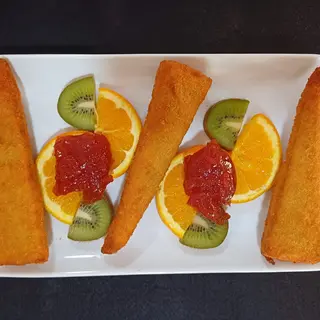 Camembers frito ( confitura tomate)
