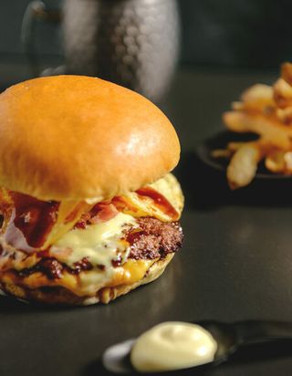 Hamburguesa de vaca madurada tonkatsu