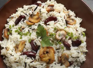 Arroz Basmati Con Champiñones