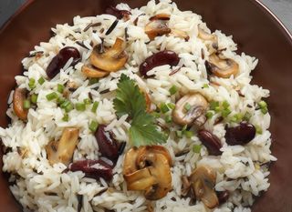 Arroz Basmati Con Champiñones