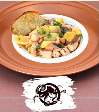 Polpo lesso con patate