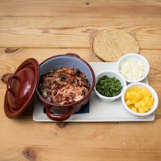 Tacos al pastor con queso (5uds)