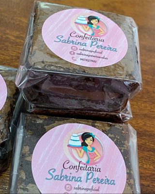 Brownie recheado com brigadeiro 