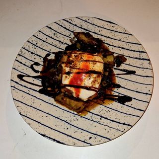 Bacalao gratinado a la muselina de ajos