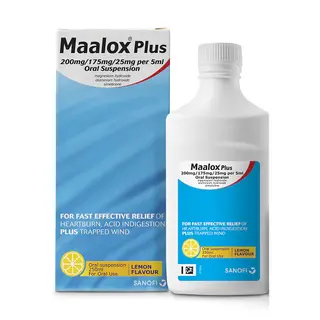 Maalox Plus Susp 250Ml